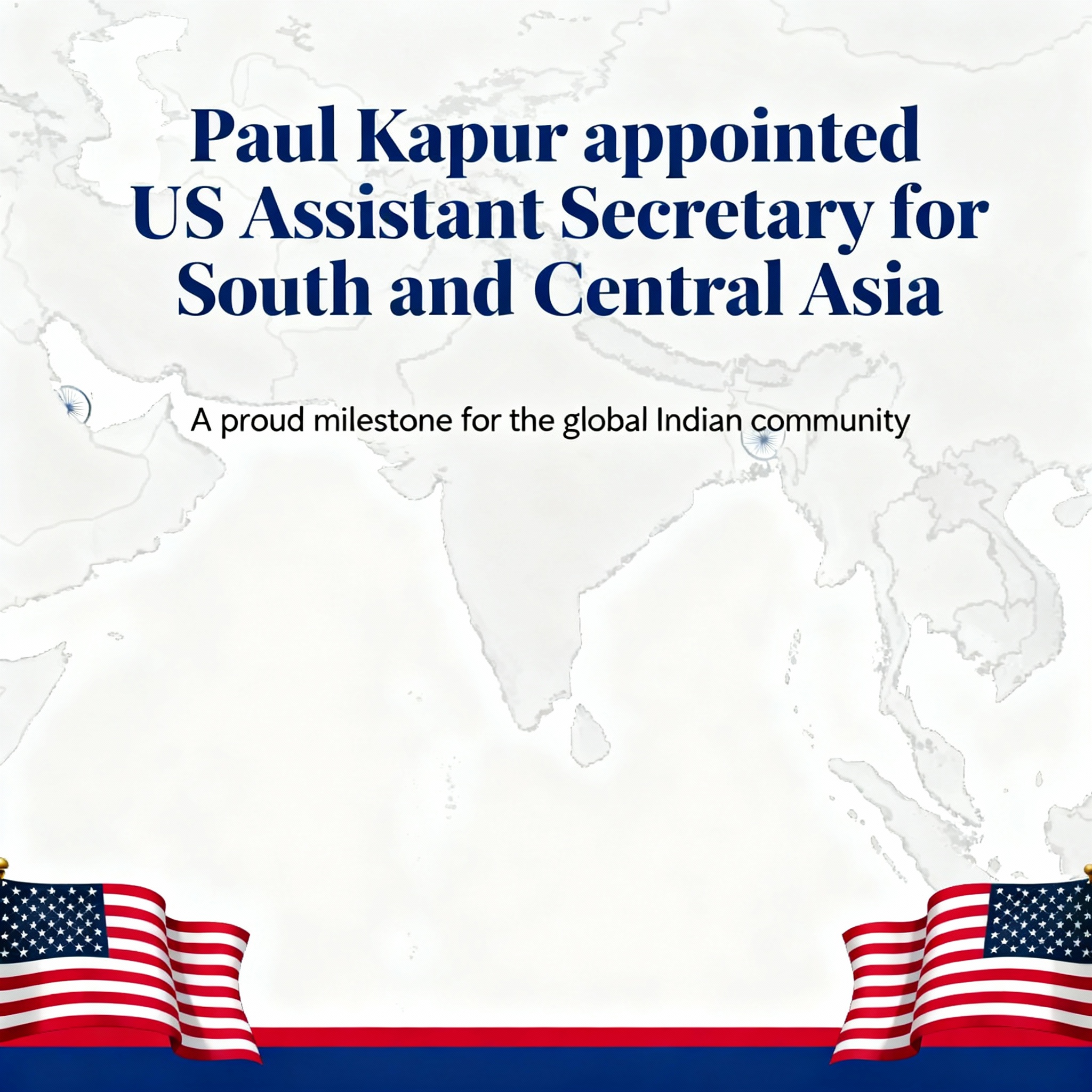 Indian-origin Security Expert Paul Kapur Sworn In as US Assistant Secretary for South & Central Asia
